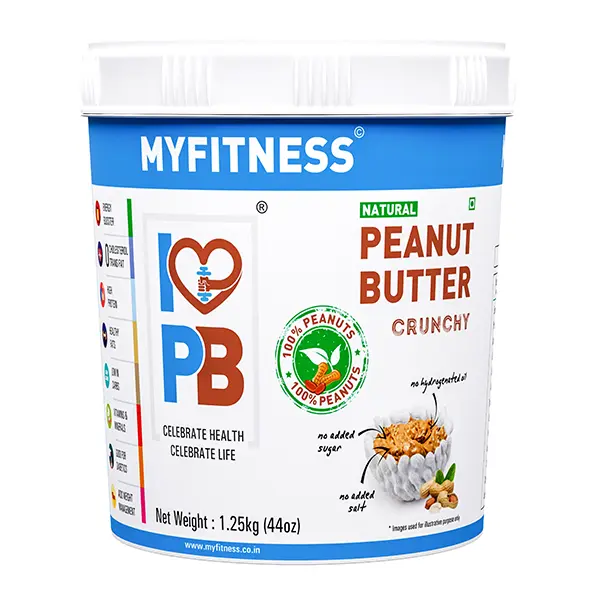 myfitness peanut butter crunchy front side